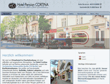 Tablet Screenshot of hotel-cortina-berlin.de